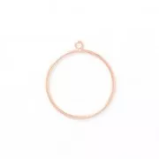 Base di montaggio e tessitura per la creazione di bijoux 37 mm dorato con oro fino rosa