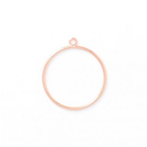 Base di montaggio e tessitura per la creazione di bijoux 37 mm dorato con oro fino rosa