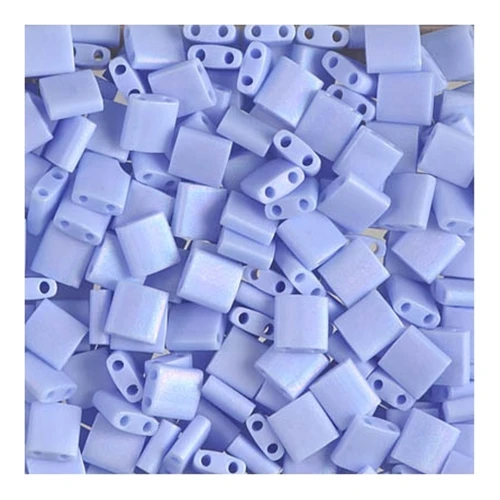 Miyuki Tila Beads 5x5x1.9 mm TL-0494FR - Op Light Periwinkle AB Mat x10g