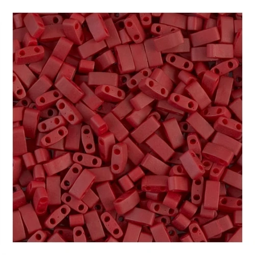 Miyuki Half TilaBeads 5x2.3x1.9 mm HTL-2040 - Met Brick Red Mat x10g