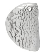 Ciondolo tondo incurvato e martellato 12.5 mm - argento 925 x1