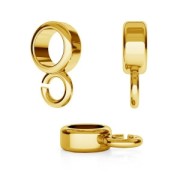 Passante attacca-ciondolo 9.5 mm en Argent 925 dorato con oro fino x1