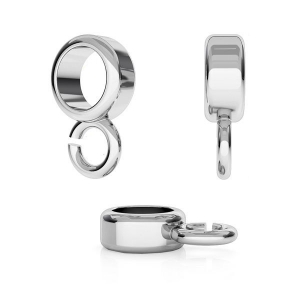 Passante con gancio per ciondolo 9.5 mm Argento 925 x1