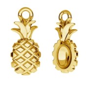 Ciondolo ananas mm. 14Argento 925 Dorato con oro fino x1|raw }}