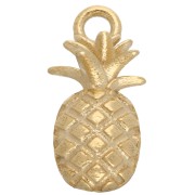 Ciondolo ananas 16 mm - Argento 925 Dorato x1