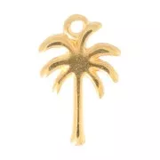 Ciondolo in metallo Palma 18mm Dorato con oro finocon oro finox1