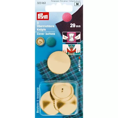5 Bottoni da rivestire 19 mm per decorare