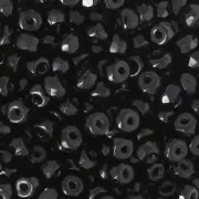 Perle in vetro Rep. Ceca Micro Spacers 2x3 mm Jet  x50