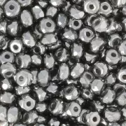 Perle in vetro Rep. Ceca Micro Spacers 2x3 mm Chrome x50