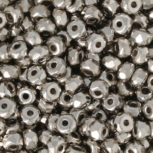 Perle in vetro Rep. Ceca Micro Spacers 2x3 mm Nickel Plated x50