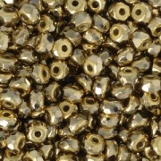 Perle in vetro Rep. Ceca Micro Spacers 2x3 mm Dorado Full x50