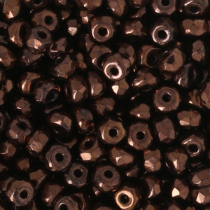 Perle in vetro Rep. Ceca Micro Spacers 2x3 mm Dark Bronze x50