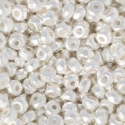 Perle in vetro Rep. Ceca Micro Spacers 2x3 mm Argentato x50