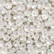 Perle in vetro Rep. Ceca Micro Spacers 2x3 mm Argentato x50