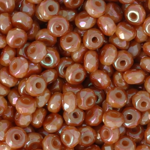 Perle in vetro Rep. Ceca Micro Spacers 2x3 mm Full Apricot x50