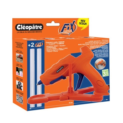 Mini pistola a colla elettrica con supporto- Cléopâtre