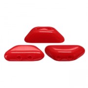 Perle in vetro Tinos® par Puca® 4x10 mm Red Coral x10g|raw }}