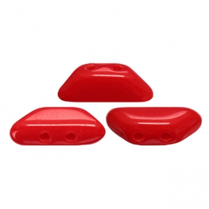Perle in vetro Tinos® par Puca® 4x10 mm Red Coral x10g