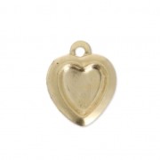 Ciondolo cuore 10 mm  Gold filled x1|raw }}