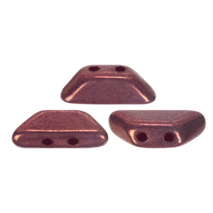 Perle in vetro Tinos® par Puca® 4x10 mm Opaque Lumi Amethyst x10g