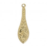 Pendente fino Goccia  a fiori 21 mm  Gold filled|raw }}