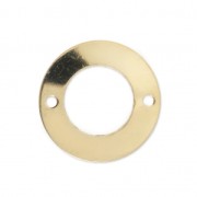 Distanziatore rotondo 2 fori 13 mm Gold filled|raw }}