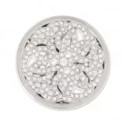 Cabochon di metallo con strass