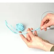 Filato per maglieria da personalizzare 5 mm - Blu pastello x5m