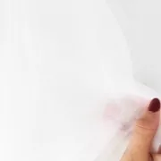 Organza per broderie de Lunéville Bianco x1m