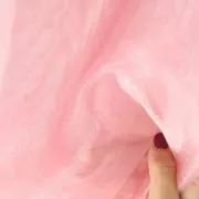 Organza per broderie de Lunéville Rosa x10cm