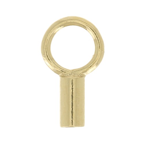 Chiudicordoncini per cordone 1mm Gold filled x4