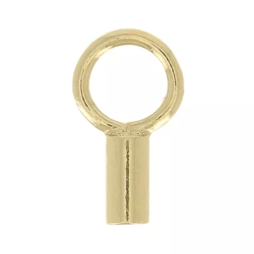 Chiudicordoncini per cordone 1mm Gold filled x4