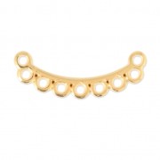 Distanziatore in metallo 9 anelli da personalizzare 28.5 mm Dorato con oro fino|raw }}