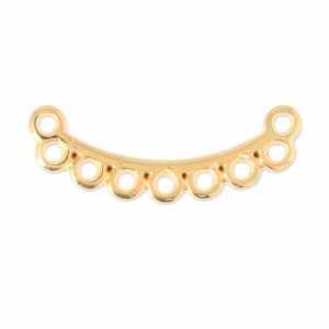 Distanziatore in metallo 9 anelli da personalizzare 28.5 mm Dorato con oro fino