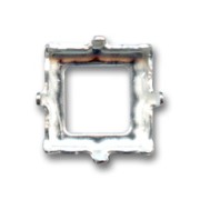 Castone PureCrystal 4447 quadrato mm. 8 argentato|raw }}