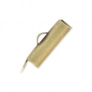 Terminale per tessitura di perline 15x4 mm bronzo x1