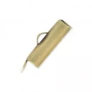 Terminale per tessitura di perline 15x4 mm bronzo x1