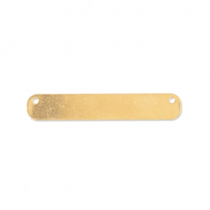 Pendente distanziatore placca 2 fori 35 mm Dorato con oro fino