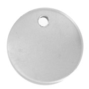 Ciondolo occhio portafortuna resina epossidica 12 mm argentato antico