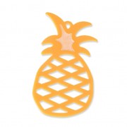 Ciondolo Tropicale Ananas 60 mm - creazione di bijoux - Senape