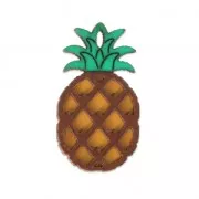 Pendente Ananas in legno 40x22 mm - per creazione di accessori e bijoux DIY