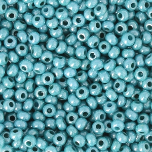 Perla Preciosa 11/0 da 2 mm - Verde lucido x 20 g