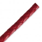 Cordone cuoio trecciato mm. 4.5 Rosso x cm. 50|raw }}