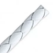 Cordone cuoio intrecciato mm. 6 Bianco x cm. 50