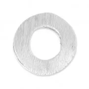 Pendente 19 mm per polaris 8 e 10 mm argentato satinato