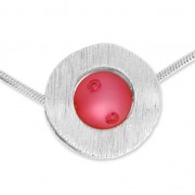 Pendente 19 mm per polaris 8 e 10 mm  argentato  satinato