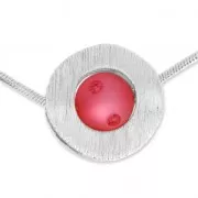 Pendente 19 mm per polaris 8 e 10 mm argentato satinato