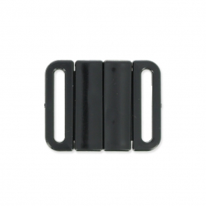 Chiusura per costume 25 mm Nero x1
