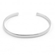 Bracciale in ottone da personalizzare 4,1x150 mm rodiato|raw }}