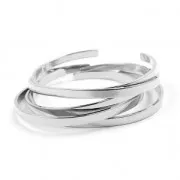 Bracciale in ottone da personalizzare 4,1x150 mm rodiato